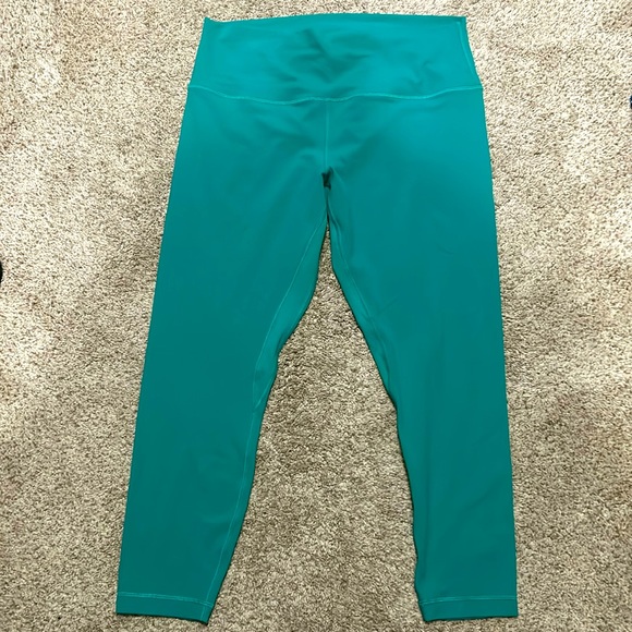 Teal Lululemon align leggings - Picture 1 of 4